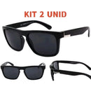 Kit 2 Óculos de Sol Masculinos em Madeira Bambu
