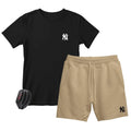 Kit Camiseta Masculina e Short Moletinho Várias Cores + Brinde