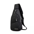Bolsa de Ombro Masculina Anti-Roubo com Carregador USB