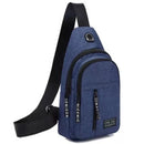Bolsa de Ombro Masculina Anti-Roubo com Carregador USB